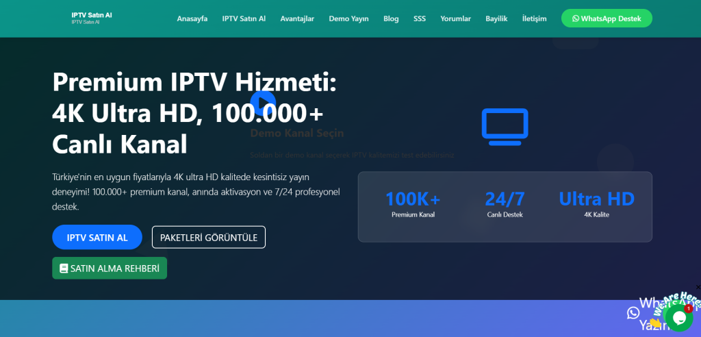 IPTV Satın Al – Premium IPTV Hizmeti Premium IPTV Hizmeti